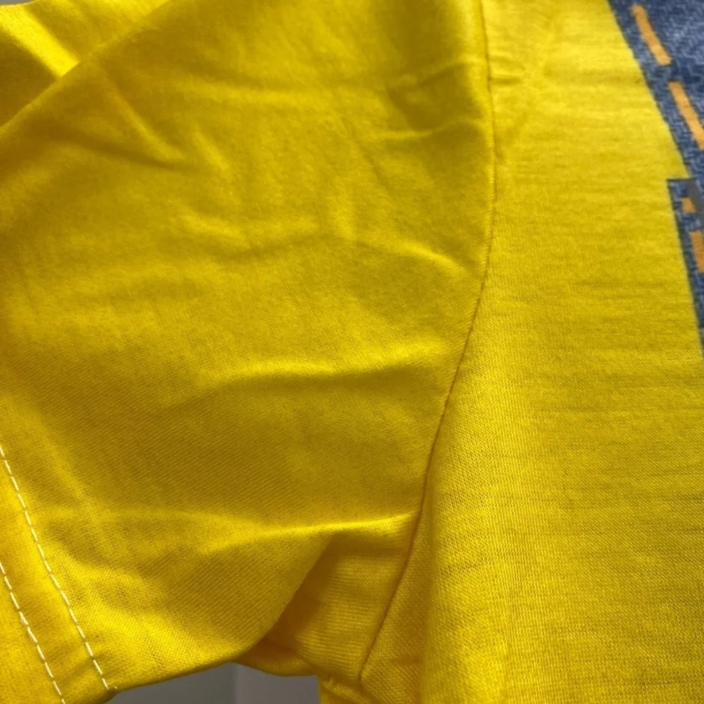 Kids Yellow and Blue Overalls T-Shirt